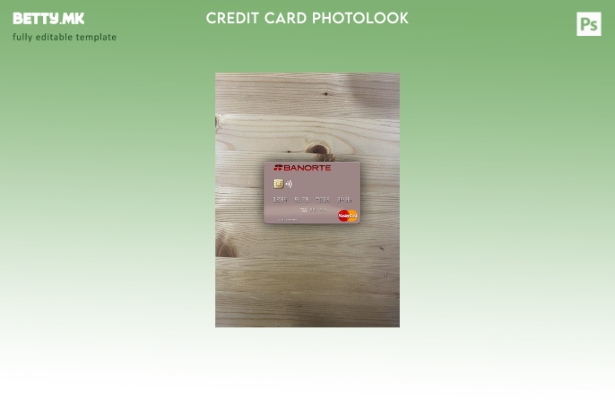 модерен стил Мексико Банорте банка мастер карта photolook преден шаблон